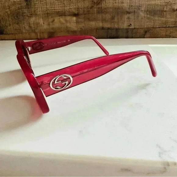 Rare Vintage Authentic Gucci GG
2407/S 3BY Cherry 51mm Gray
Gradient Sunglasses - Picture 9 of 12